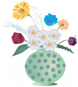 Flowers digital drawing
