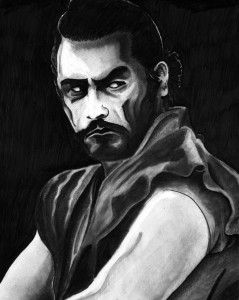 Toshiro Mifune pencil illustration