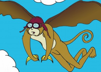 Flying Monkey (colored)