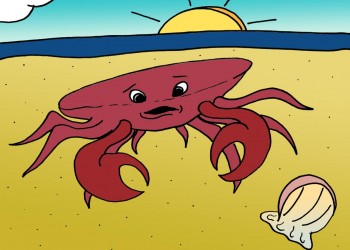 Crab on the Beach (colored)