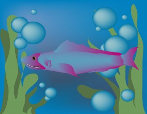 Fish Number 1 digital illustration