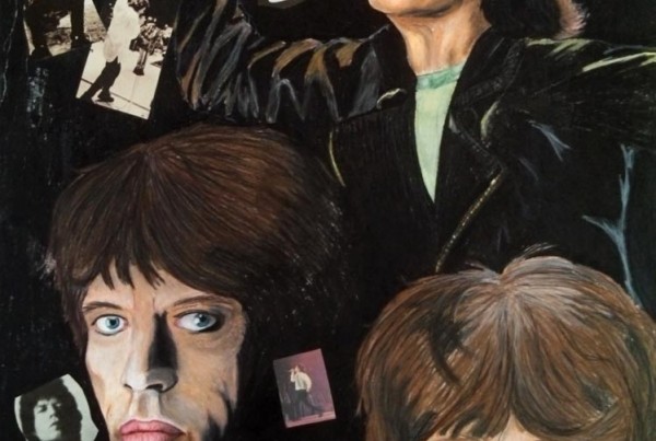 Mick Jagger illustrative collage