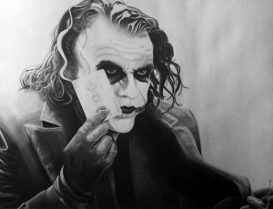Heath Ledger Joker drawing
