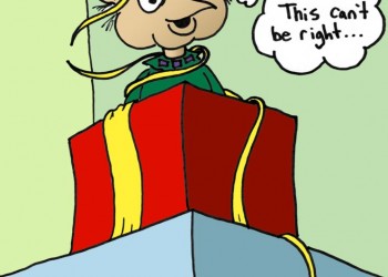 Gift-Wrapped Elf (colored)